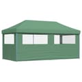 Miniatyrbillede 5 af 9: vidaXL foldbart pop-up festtelt med 4 sidevægge brun