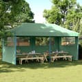 Miniatyrbillede 1 af 9: vidaXL foldbart pop-up festtelt med 4 sidevægge brun
