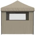 Miniatyrbillede 4 af 10: vidaXL foldbart pop up-festtelt med 4 sidevægge gråbrun
