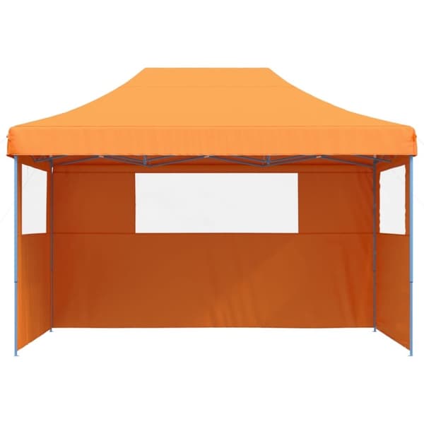 vidaXL foldbart pop-up festtelt med 3 sidevægge orange