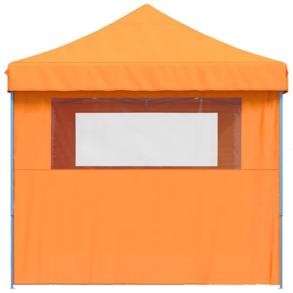 vidaXL foldbart pop-up festtelt med 3 sidevægge orange