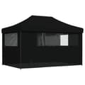 Miniatyrbillede 5 af 10: vidaXL foldbart pop-up festtelt med 4 sidevægge sort