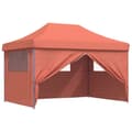 Miniatyrbillede 7 af 10: vidaXL foldbart pop-up festtelt med 4 sidevægge terracotta