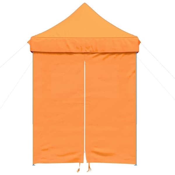 vidaXL Pop-Up hopfällbart partytält med 4 sidoväggar ORANGE
