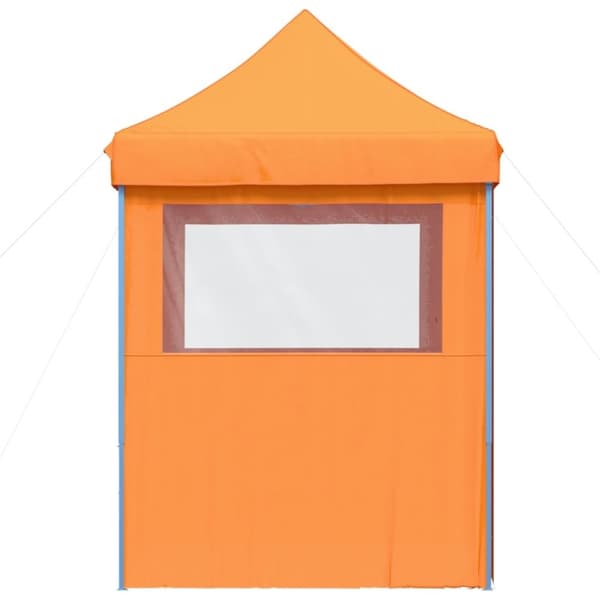 vidaXL Pop-Up hopfällbart partytält med 4 sidoväggar ORANGE