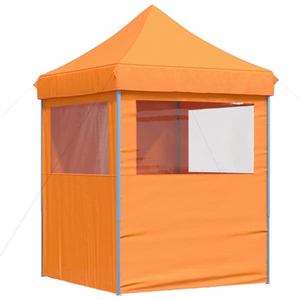 vidaXL Pop-Up hopfällbart partytält med 4 sidoväggar ORANGE