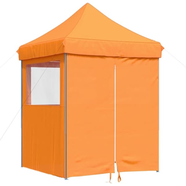 vidaXL Pop-Up hopfällbart partytält med 4 sidoväggar ORANGE