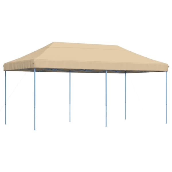 vidaXL Taitettava pop-up juhlateltta beige 580x292x315 cm