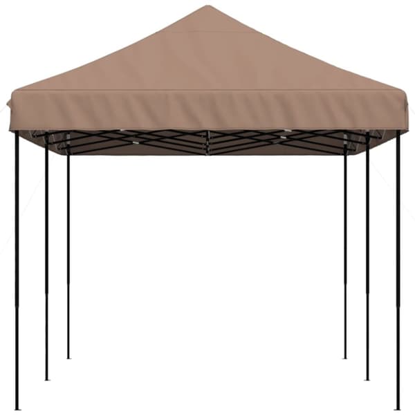 vidaXL foldbart pop up-festtelt 580x292x315 cm brun
