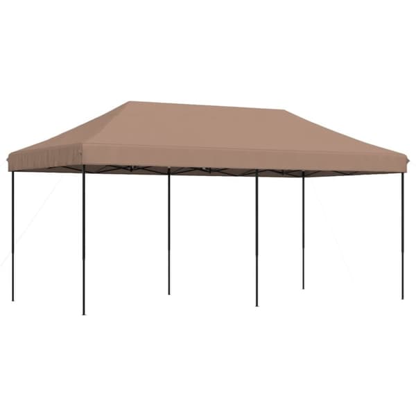 vidaXL foldbart pop up-festtelt 580x292x315 cm brun