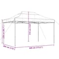 Pikkukuva 9 / 9: vidaXL Taitettava pop-up juhlateltta ruskea 440x292x315 cm