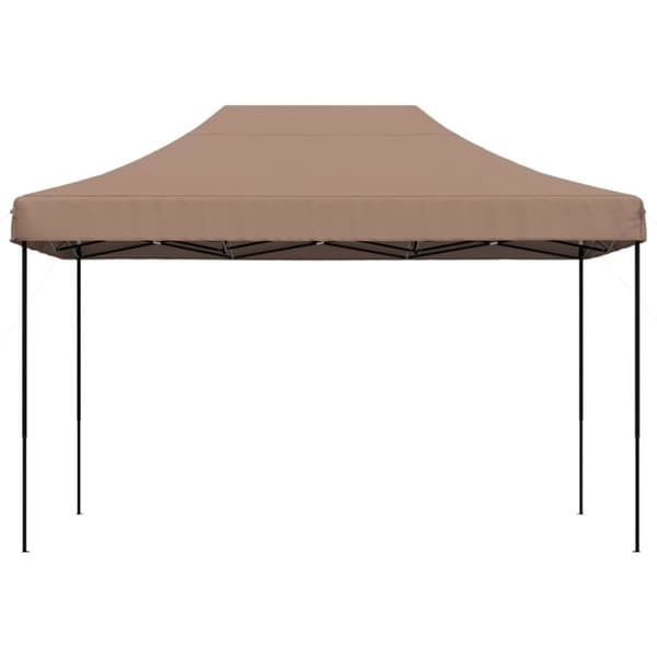 vidaXL Sammenleggbart partytelt pop-up brun 410x279x315 cm