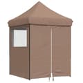 Miniatyrbillede 2 af 10: vidaXL foldbart pop-up festtelt med 4 sidevægge brun
