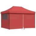 Miniatyrbillede 2 af 10: vidaXL foldbart pop up-festtelt med 4 sidevægge bordeaux