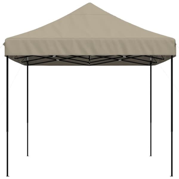 vidaXL pop op-festtelt 410x279x315 cm foldbart gråbrun