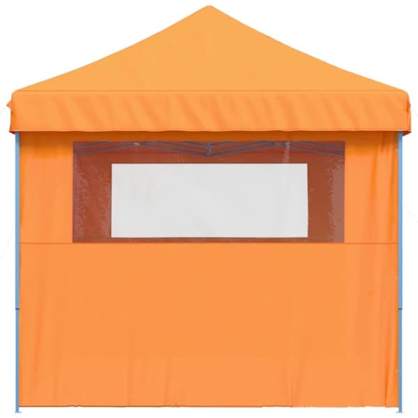 vidaXL foldbart pop-up festtelt med 3 sidevægge orange