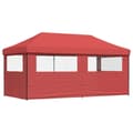Miniatyrbillede 5 af 9: vidaXL foldbart pop up-festtelt med 3 sidevægge bordeaux