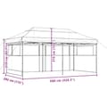 Miniatyrbillede 9 af 9: vidaXL foldbart pop up-festtelt med 3 sidevægge bordeaux