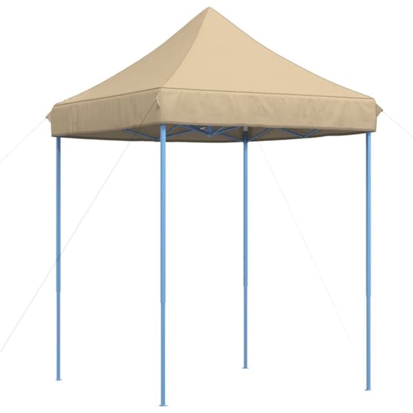 vidaXL Sammenleggbart partytelt pop-up beige 200x200x306 cm