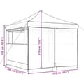 Miniatyrbillede 10 af 10: vidaXL foldbart pop up-festtelt med 4 sidevægge bordeaux