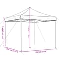 Pikkukuva 9 / 9: vidaXL Taitettava pop-up juhlateltta terrakotta 292x292x315 cm