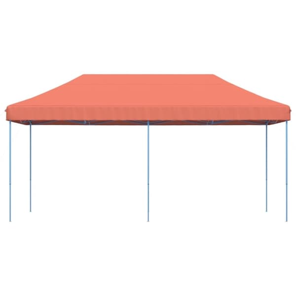vidaXL Taitettava pop-up juhlateltta terrakotta 580x292x315 cm