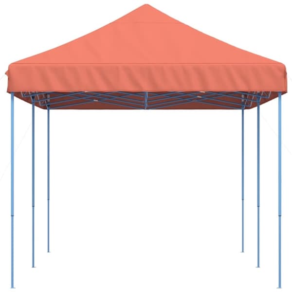 vidaXL Taitettava pop-up juhlateltta terrakotta 580x292x315 cm