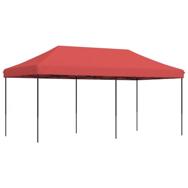 vidaXL Sammenleggbart partytelt pop-up burgunder 580x292x315 cm