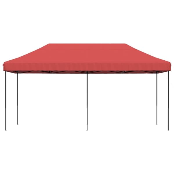 vidaXL Taitettava pop-up juhlateltta viininpunainen 580x292x315 cm