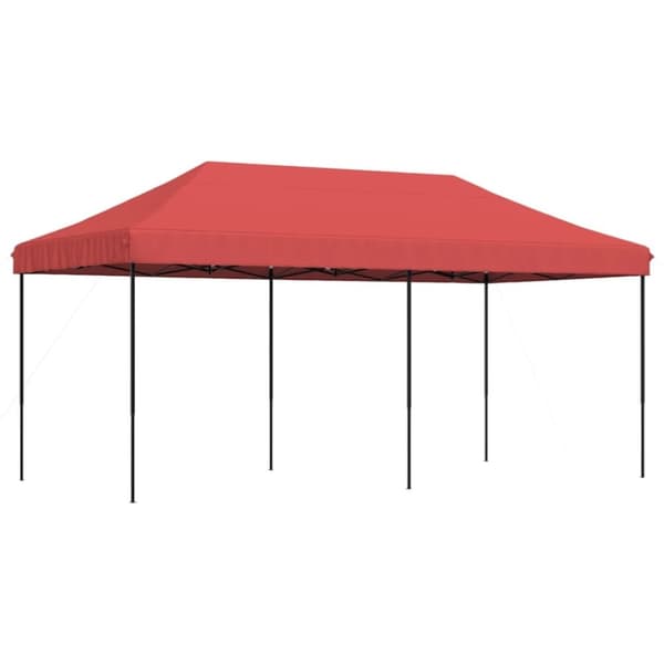vidaXL Taitettava pop-up juhlateltta viininpunainen 580x292x315 cm