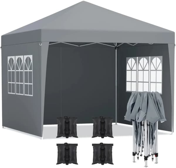Pop Up-tält, solskydd, portabel design, Himmelblå