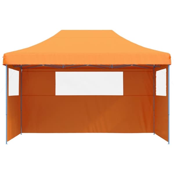 vidaXL foldbart pop-up festtelt med 3 sidevægge orange