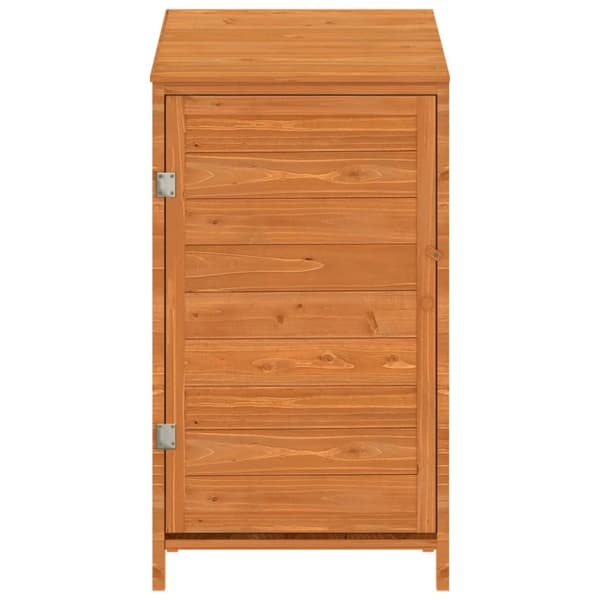 Trädgårdsbod brun 55x52x112 cm massivt granträ