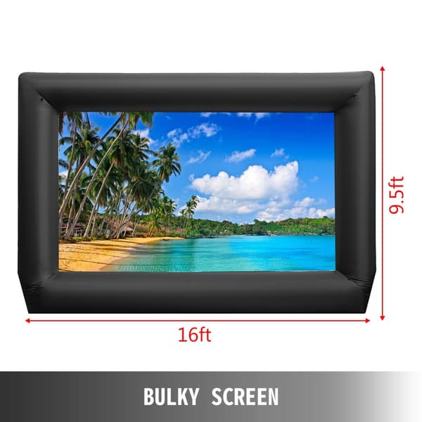 Inflatable Movie Projector Screen, Stor 16,4 ft Skærm, Hurtig Oppustning, Bærbart Design