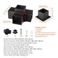 Miniatyrbillede 2 af 2: Pergola beslag kit, tung pligt, nem installation, 4 stk 6 x 6 tommer