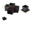 Miniatyrbillede 1 af 2: Pergola beslag kit, tung pligt, nem installation, 4 stk 6 x 6 tommer