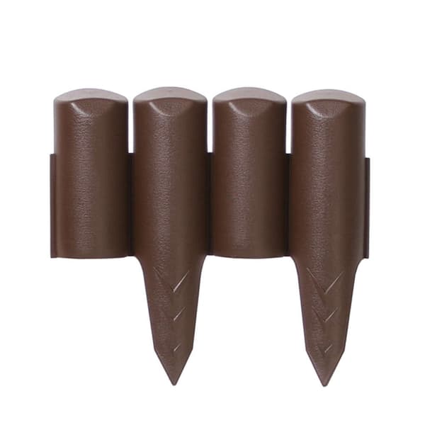 PROSPERPLAST HAVEPALISADEKANT TERRACOTTA 2,5 m