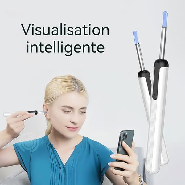 INN Öronrengöring 2.4GHZ Intelligent temperaturkontroll konstant vid 24 grader Celsius Visuellt öronrengöring Typ C-laddning