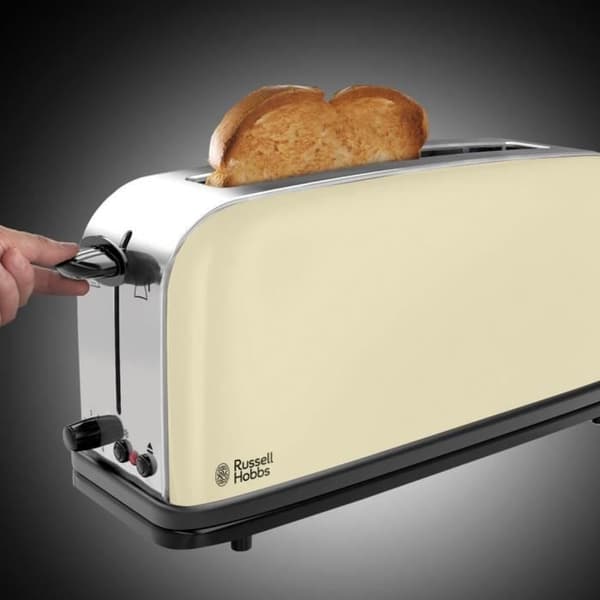 RUSSELL HOBBS 21395-56 - Brödrost - 1 lång slits - 1000 W - Tidlös kräm