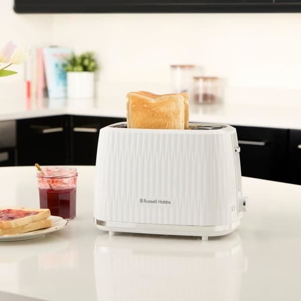 Brödrost - RUSSELL HOBBS - EDEN - 800 W - 2 platser - Vit