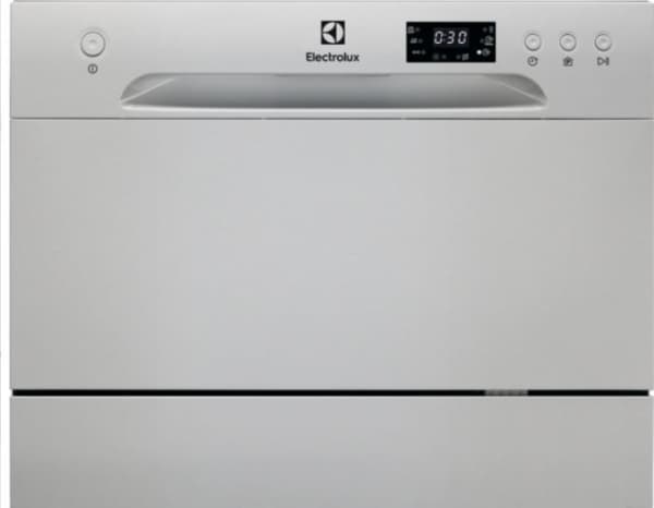 Electrolux ESF2400OS - Benkoppvaskmaskin - bredde: 55 cm - dybde: 50 cm - høyde: 43,8 cm - Rustfritt stål - 52 dB