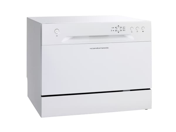 Scandomestic SFO 2203 W - Bänkdiskmaskin - bredd: 55 cm - djup: 50 cm - höjd: 43,8 cm - Vit - 49 dB