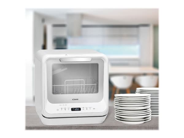 Bomann TSG 5701 - Benkoppvaskmaskin - bredde: 42 cm - dybde: 43,5 cm - høyde: 43,5 cm - hvit