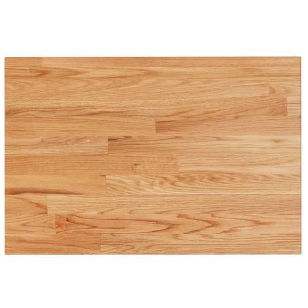vidaXL Benkeplate til bad lysebrun 60x40x2,5 cm behandlet heltre