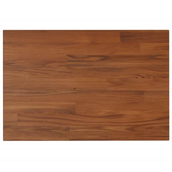 vidaXL Benkeplate til bad mørkebrun 60x40x1,5 cm behandlet heltre