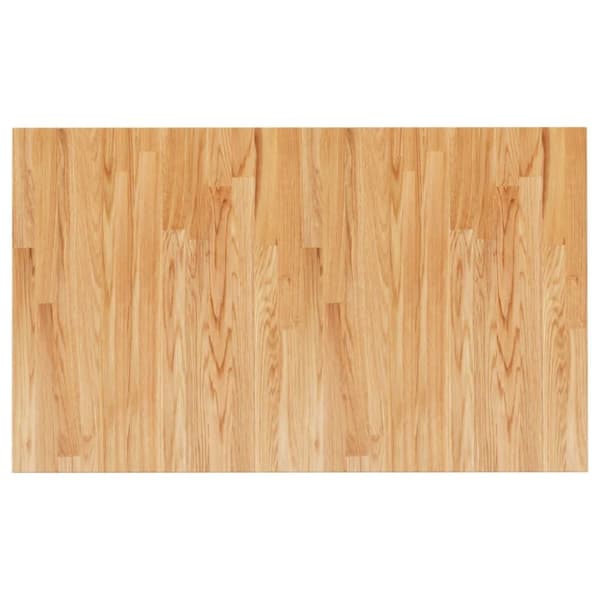 vidaXL Benkeplate til bad lysebrun 100x60x1,5 cm behandlet heltre