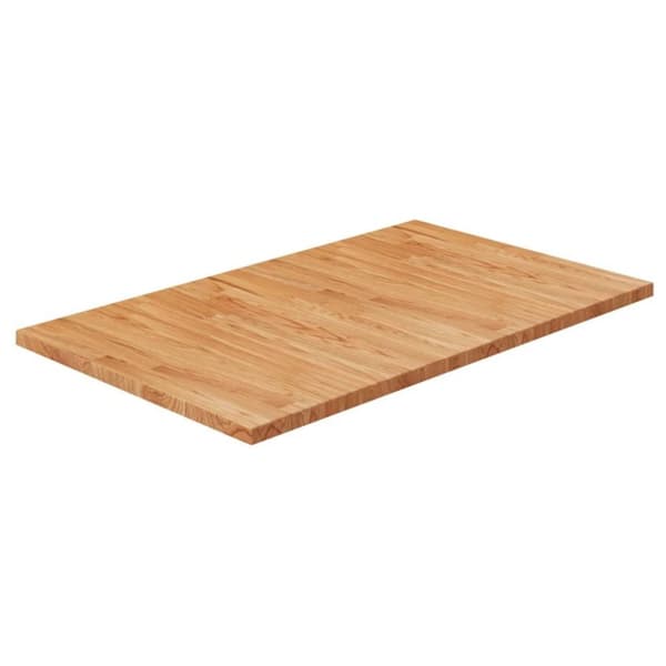 vidaXL Benkeplate til bad lysebrun 100x60x2,5 cm behandlet heltre