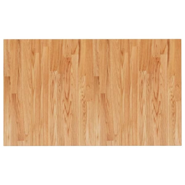 vidaXL Benkeplate til bad lysebrun 100x60x2,5 cm behandlet heltre