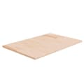 Miniatyrbilde 1 av 4: vidaXL Benkeplate til bad 60x40x1,5 cm ubehandlet heltre