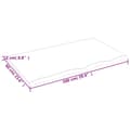 Miniatyrbilde 5 av 5: vidaXL Benkeplate til bad 100x60x2 cm ubehandlet heltre